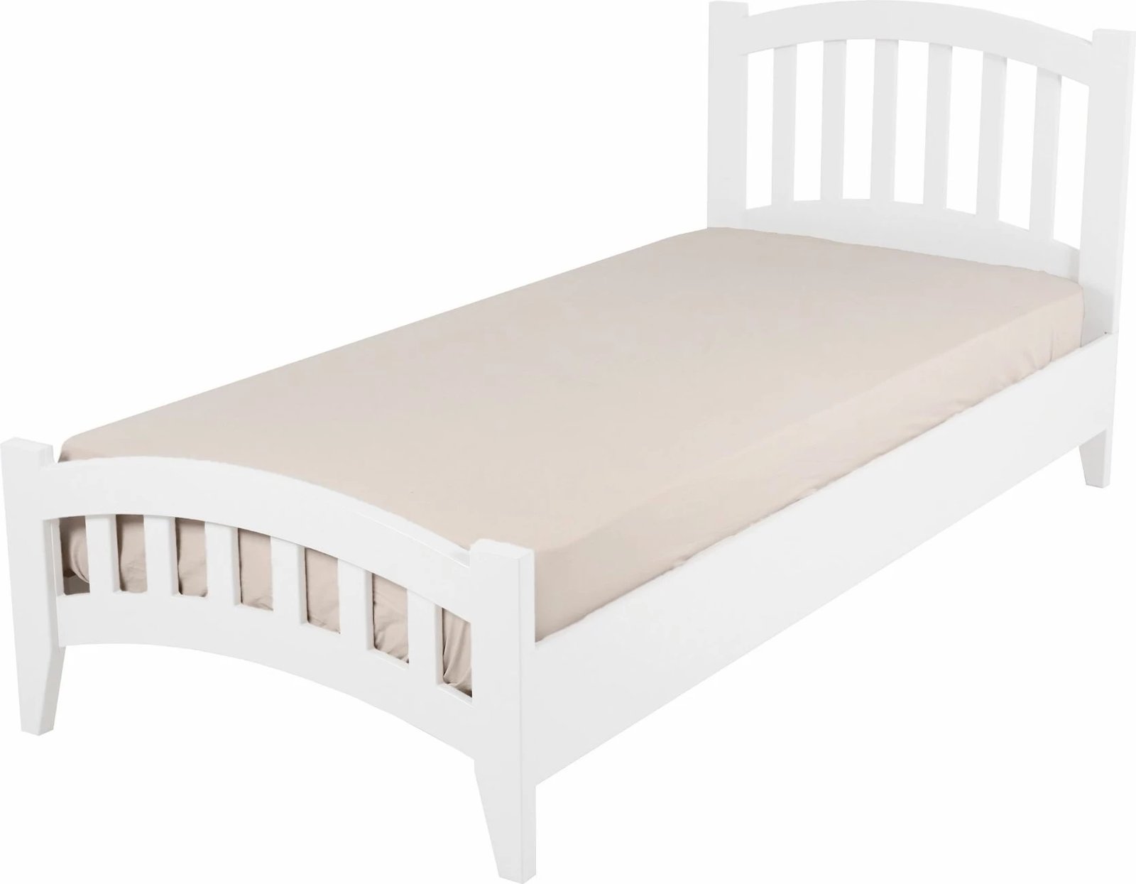 Krevat teke Lrya Modern Country, ngjyrë e bardhë, 90x190cm