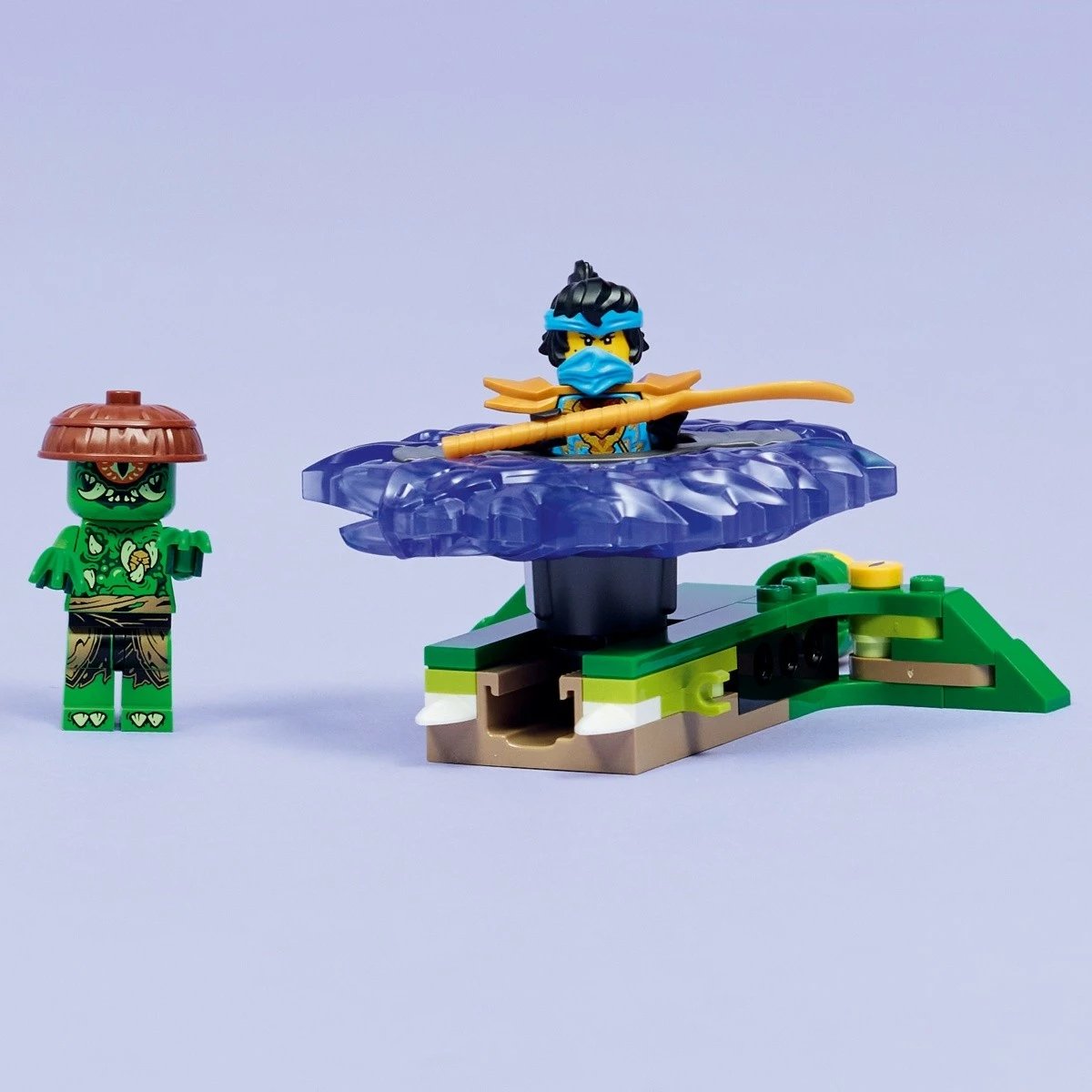 set LEGO NINJAGO, 71849 Nya vs Mutant Monster on Spinner, 49 copë, plastikë, i vogël