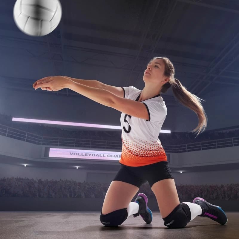 Mbështetëse gjuri për volejboll Meteor, të zeza