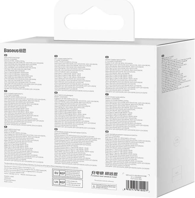 Karikues muri Baseus GaN5 Pro, 140W, 2x USB-C + USB-A, i zi me kabllo USB-C