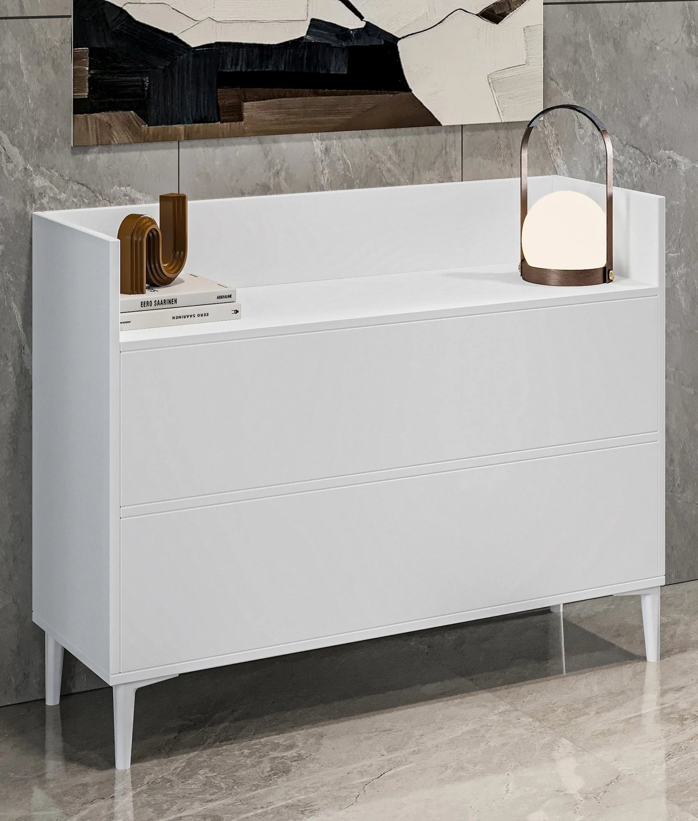 Dollap multifunksional, ngjyrë e bardhë, Skye Decor, Gale