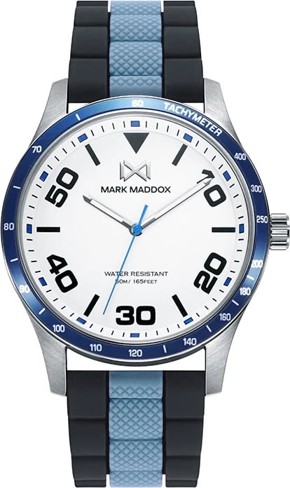 Orë dore për meshkuj MARK MADDOX HC7135-04, e bardhë me të kaltër
