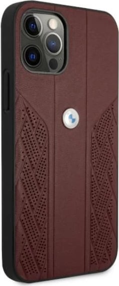 Mbështjellës BMW BMHCP12MRSPPR për iPhone 12/12 Pro 6.1", lëkurë, i kuq