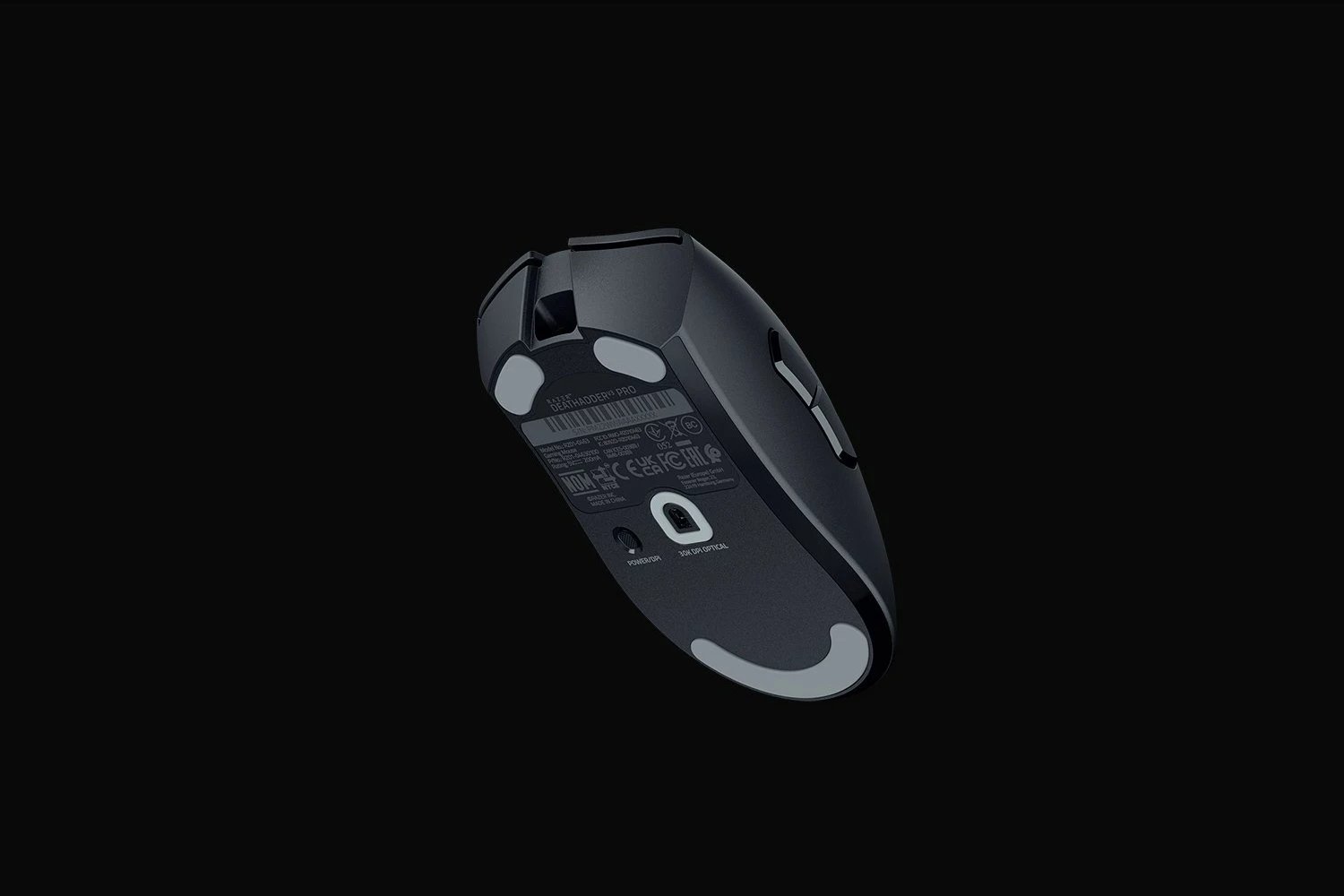 Maus Razer DeathAdder V3 Pro, Djathtas, Optik, RF Wireless + USB Type-C, 30000 DPI, Zi