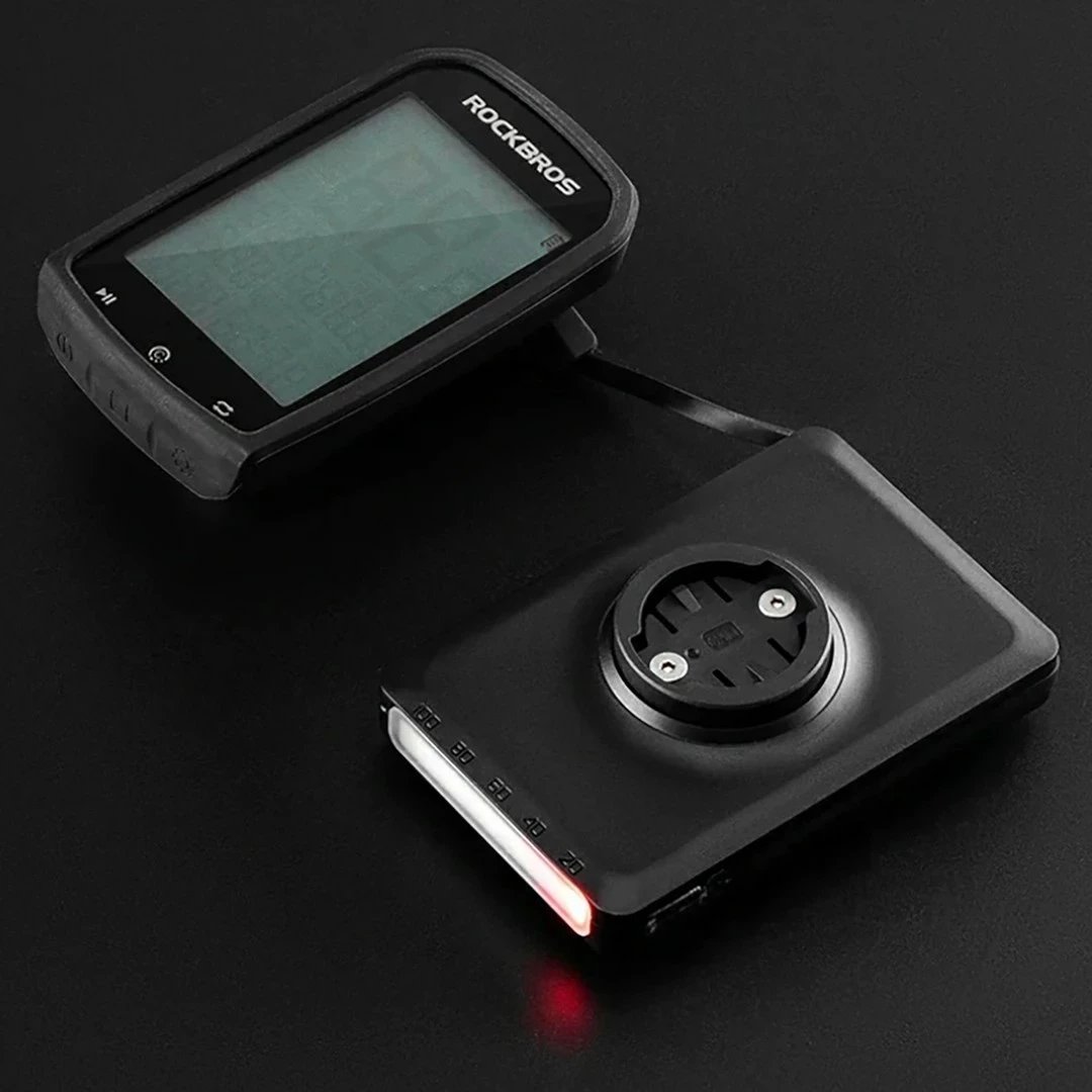 Dritë biçiklete Rockbros JP008 me power bank 5000 mAh, e zezë