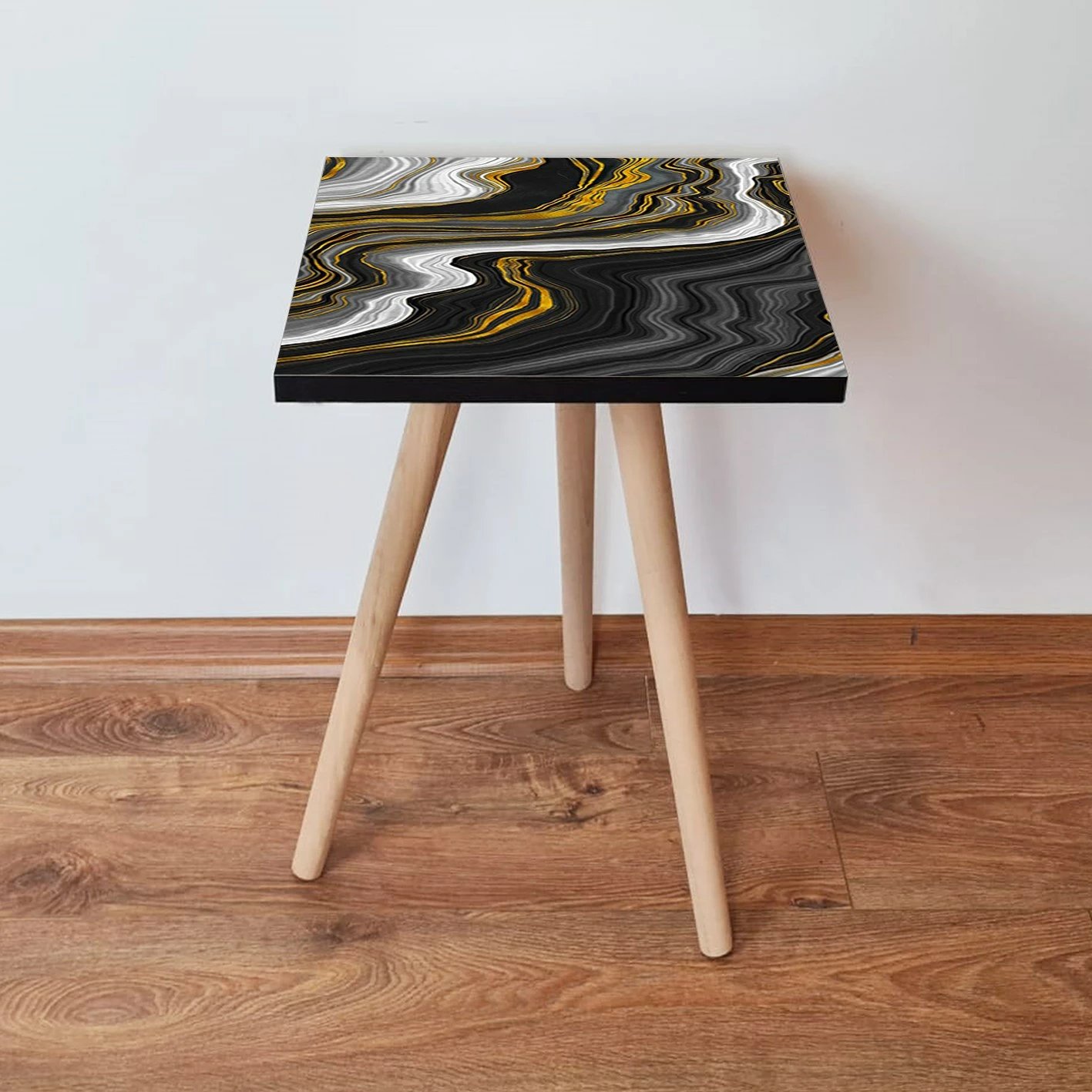 Tavolinë anësore Skye Decor, Shp74, e zezë