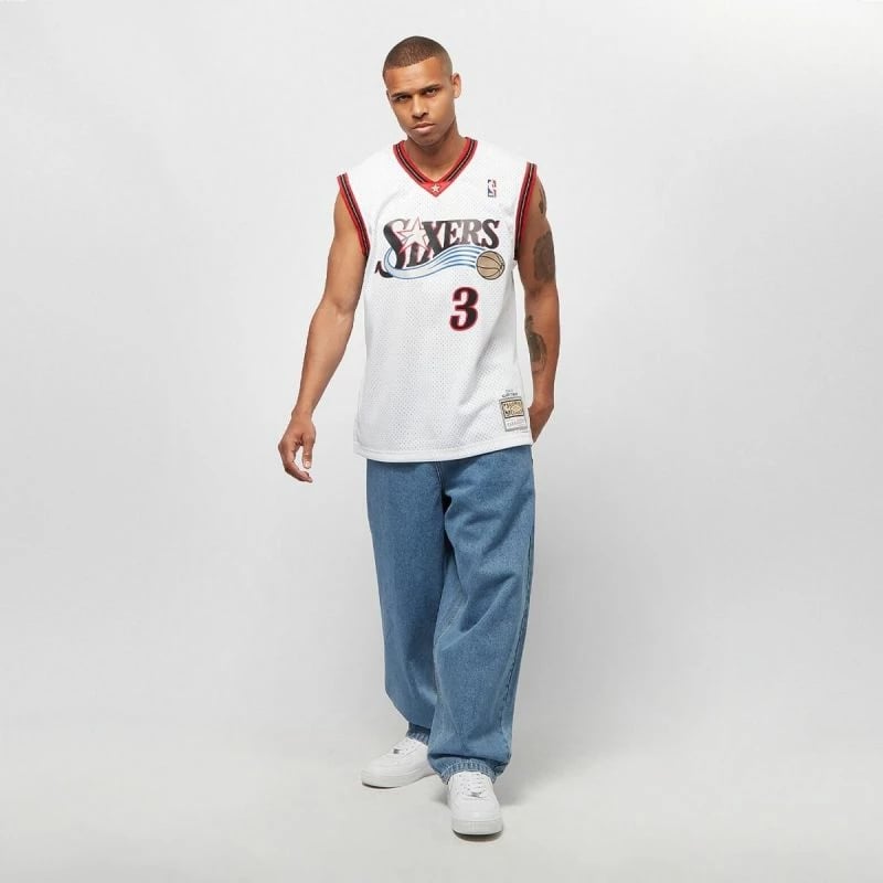 Fanellë NBA Swingman për Meshkuj Mitchell & Ness 76ERS 00 Allen Iverson