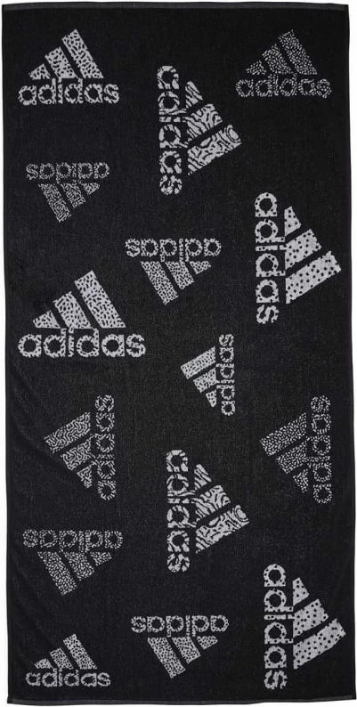 Peshqir për not adidas, i bardhë dhe i zi