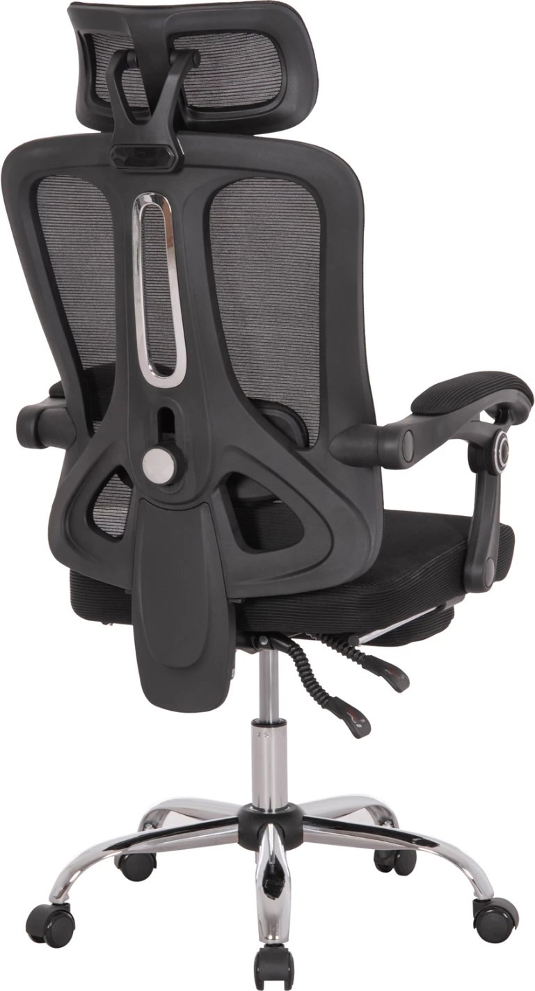 Karrige zyre BARNET, rrjetë e zezë, kornizë najloni, FH18258.01, 61x62x123cm