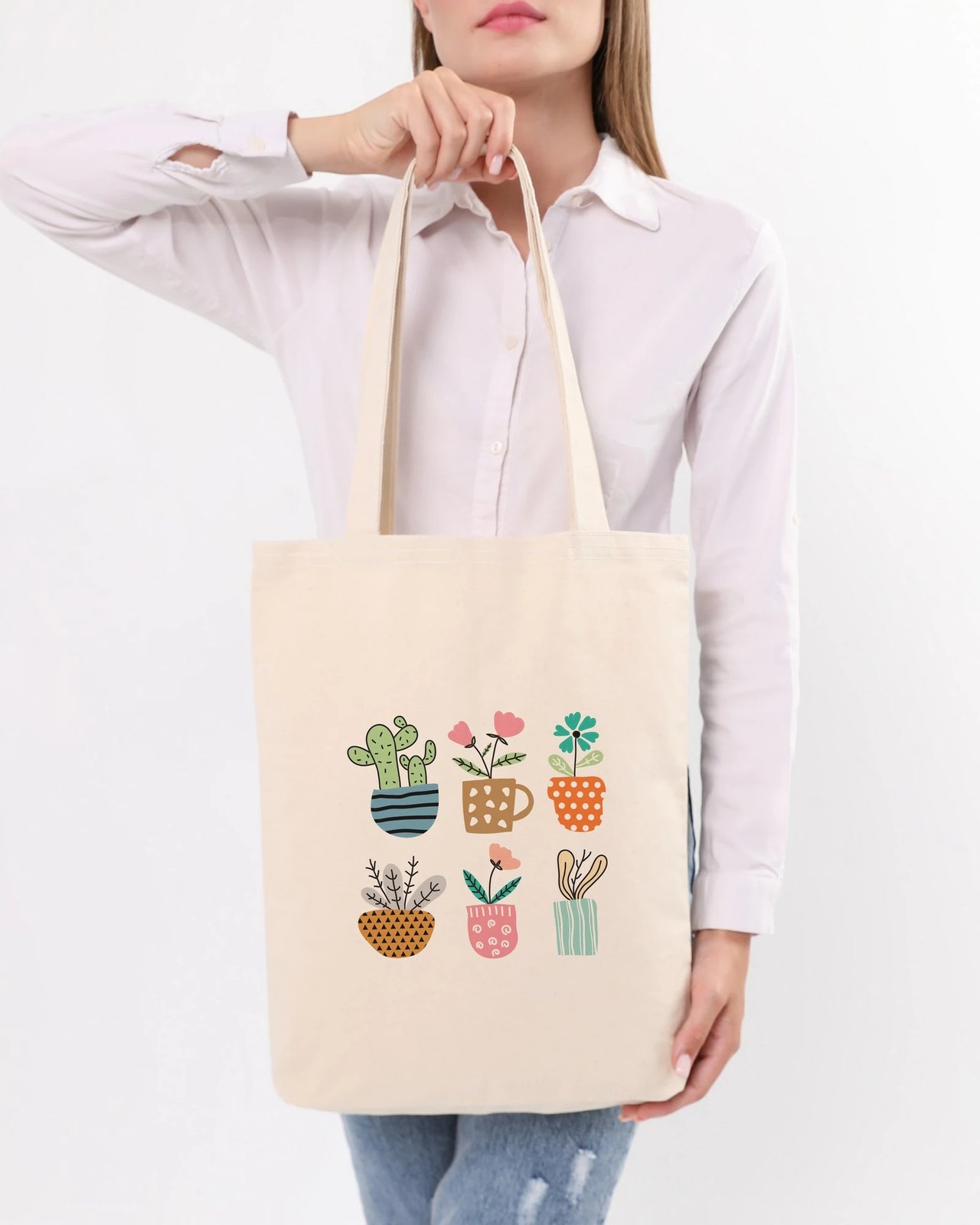 Çantë tote Zoozie Bags, 0577, ngjyrë krem