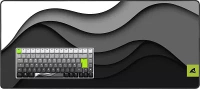 Tastierë mekanike Sharkoon SKILLER SGK50 S3 bundle me mauspad, gri/neon e gjelbër