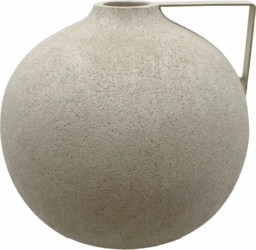 Vazo ANFORA, polirezine, ngjyrë bezhë, 21.5x21.5x20cm