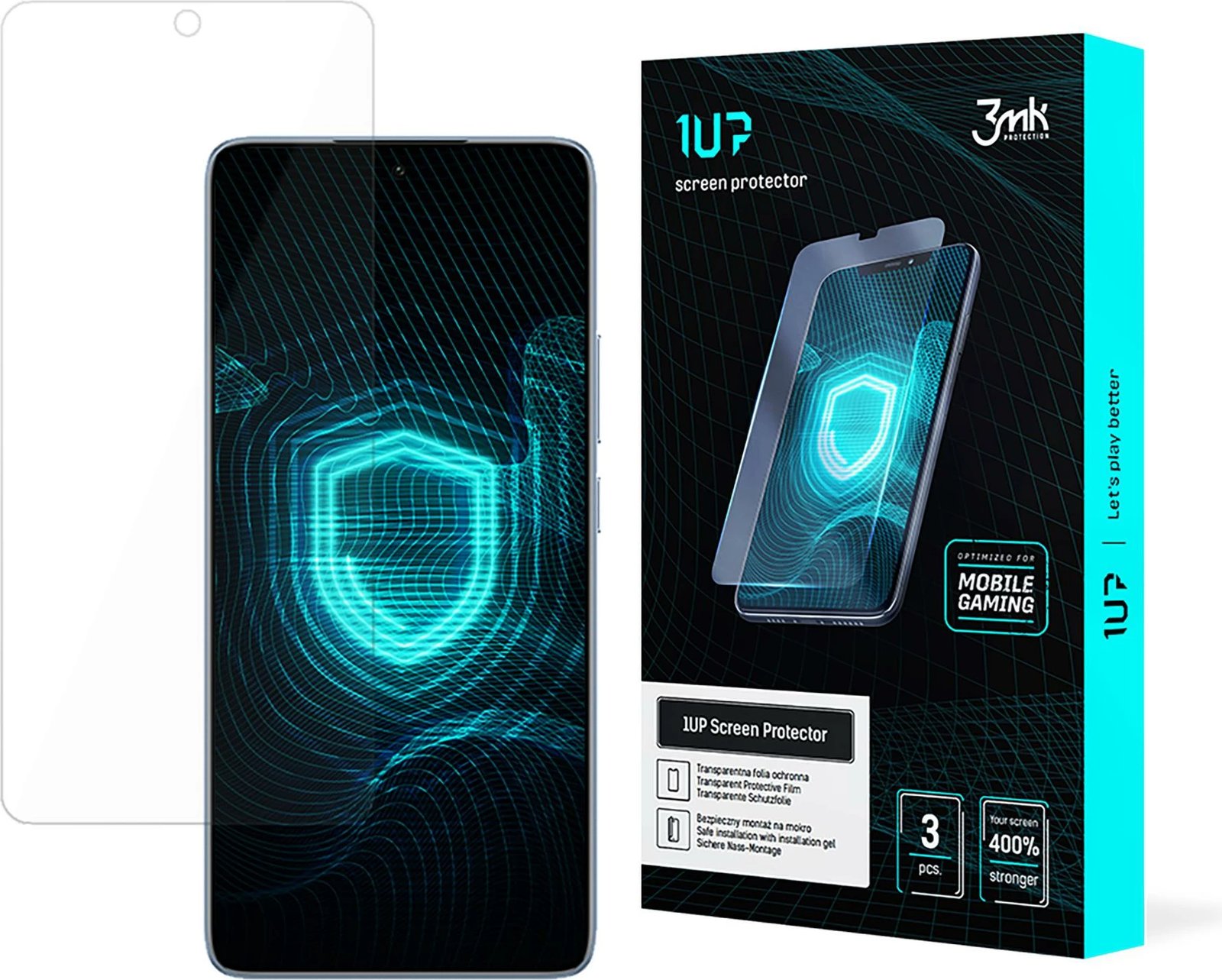 Mbrojtës ekrani 3mk 1UP për Xiaomi 14T / 14T Pro, për gaming