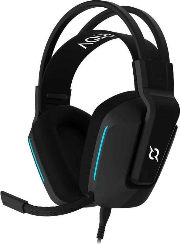 Kufje gaming Aqirys Alya 7.1 VS, me mikrofon të ndashëm, 7.1 surround, të zeza