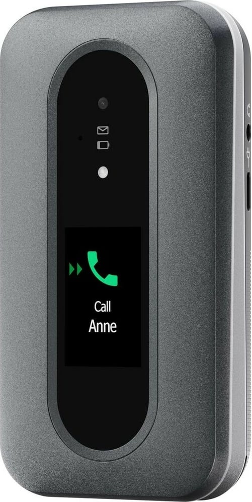 Celular Doro Leva L30, Clamshell, 2.8", 2 MP, 1150 mAh, E zezë, E bardhë