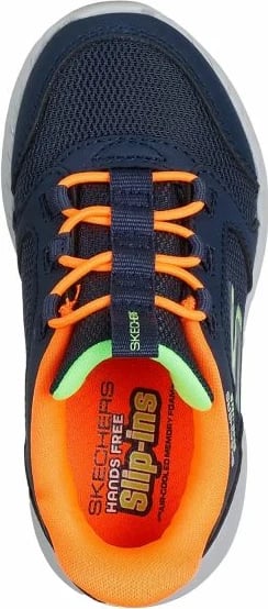 Atlete fëmijë Skechers, kaltër-portokalli