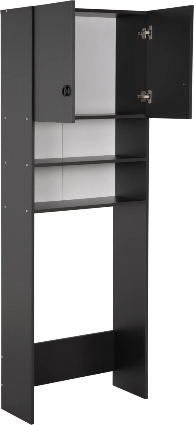 Kabinet me rafte për lavatriçe Terry FH9122.13, hiri, 64x29x181H cm