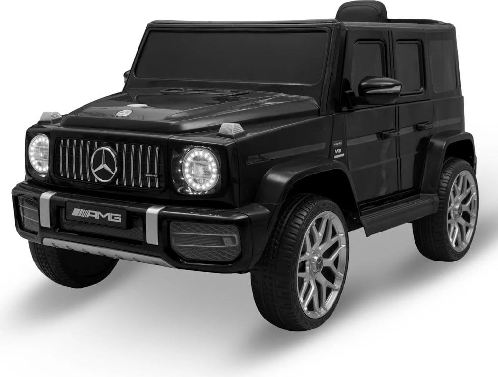 makinë elektrike për fëmijë, Baby Mix, Mercedes-Benz G63 AMG, 12V 4.5Ah, 2x30W, telekomandë 2.4G, USB Bluetooth radio, e zezë