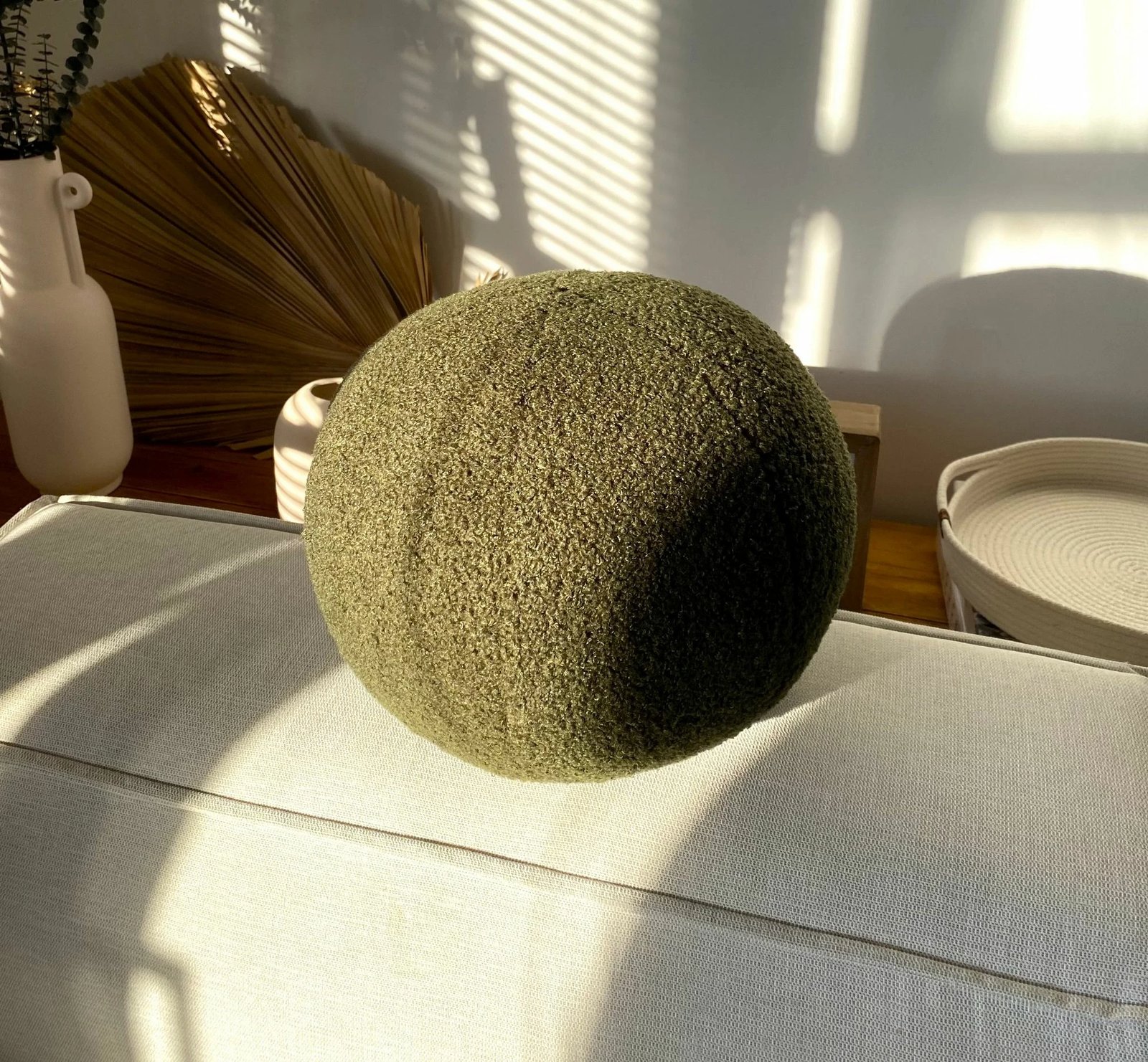 Jastëk dekorativ, Teddy Top 25, ngjyrë kaki