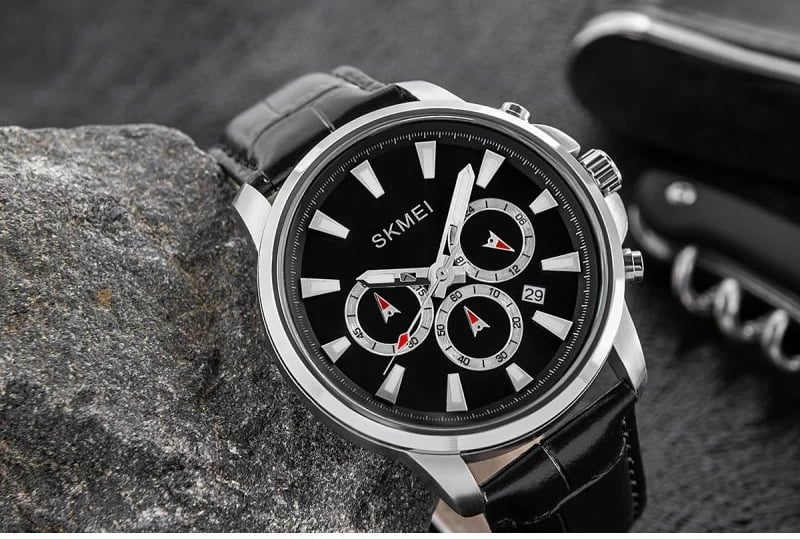 Orë dore për meshkuj Skmei, e zezë