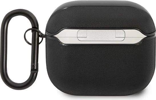 Mbështjellës Mercedes AMG Leather Big Logo për AirPods 3, e zezë