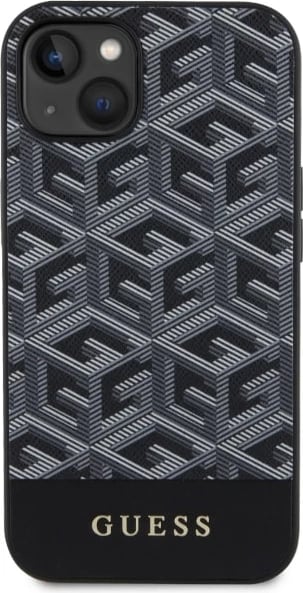 Mbështjellës Guess GUHMP14MHGCFSEK për iPhone 14 Plus 6.7", G Cube Stripes MagSafe, i zi Mbështjellës Guess GUHMP14MHGCFSEK për iPhone 14 Plus 6.7", G Cube Stripes MagSafe, i zi