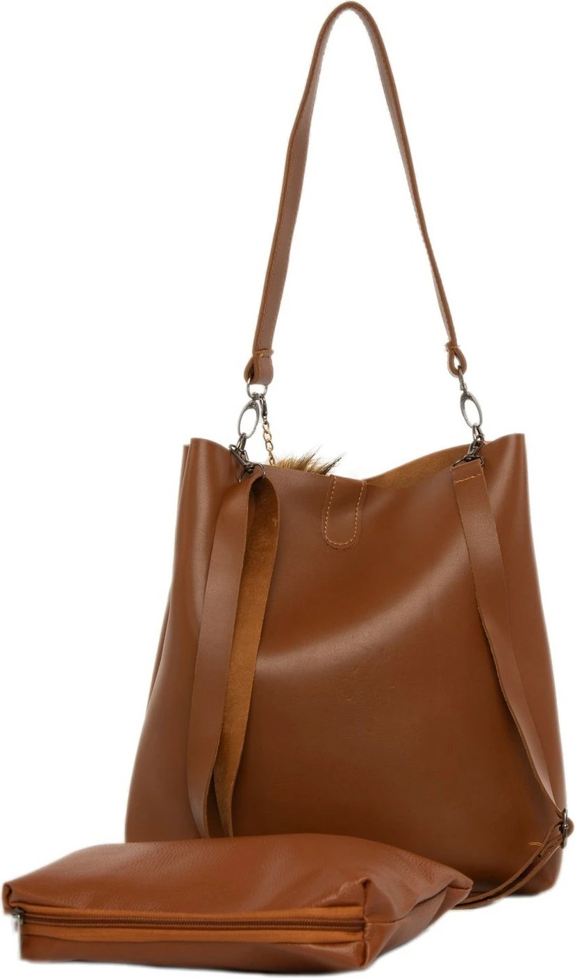 Çantë shpatulle Zoozie Bags, ngjyrë deve, 2770 - 38316