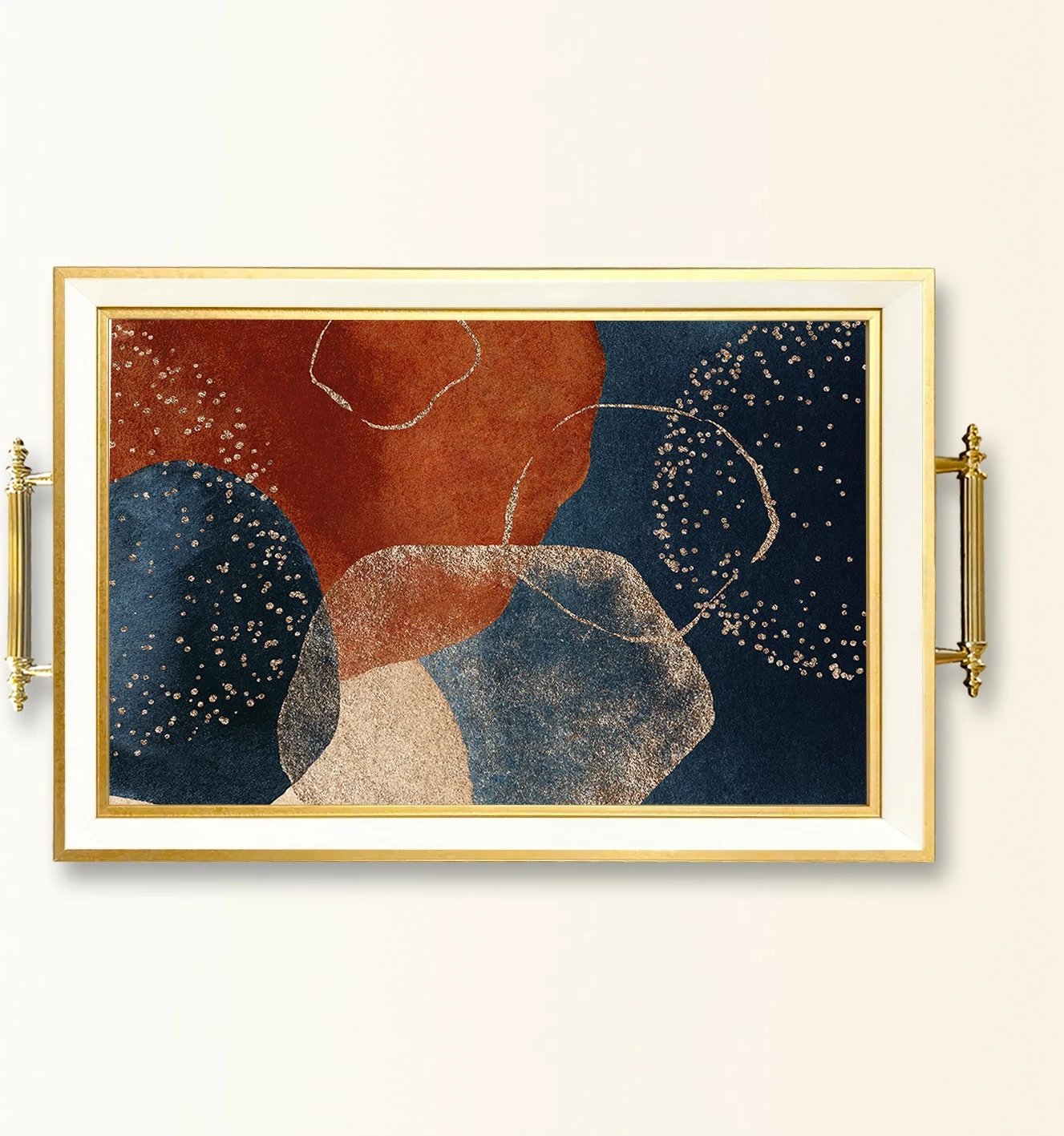 Tabaka dekorative prej qelqi, dizajn Aberto, TPB9871, shumëngjyrëshe Tabaka dekorative prej qelqi, dizajn Aberto, TPB9871, shumëngjyrëshe