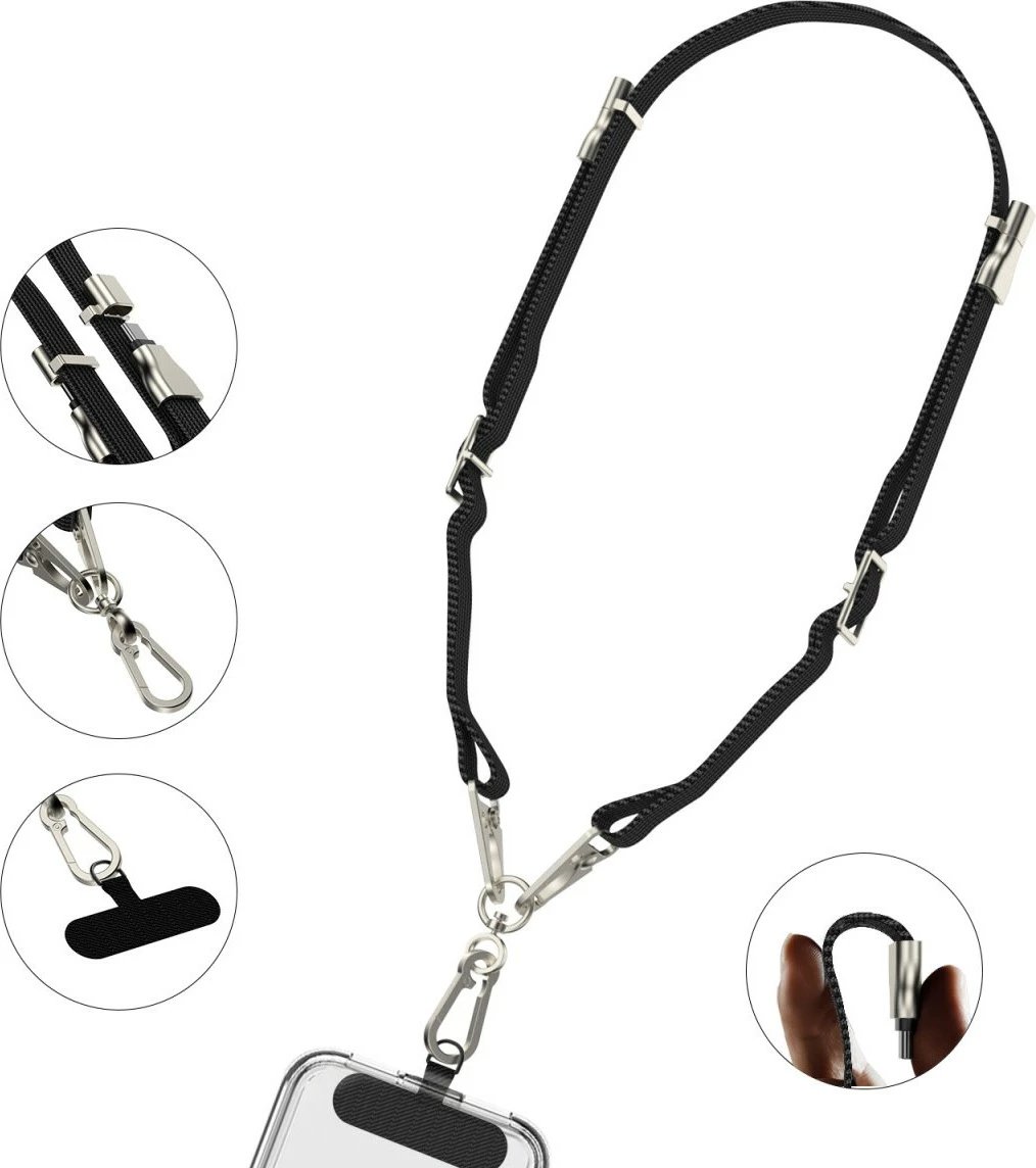 Mbështjellës me kabllo USB-C 4smarts PowrCord 1.75m, i zi Mbështjellës me kabllo USB-C 4smarts PowrCord 1.75m, i zi