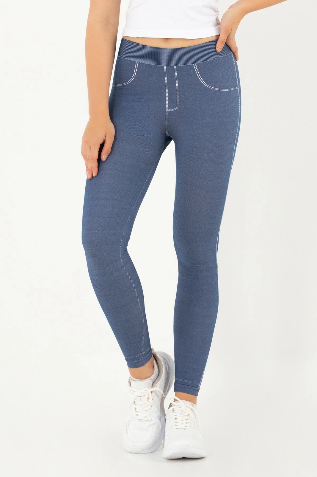 Leggings Jumeon, ngjyrë blu e errët, 230-000504