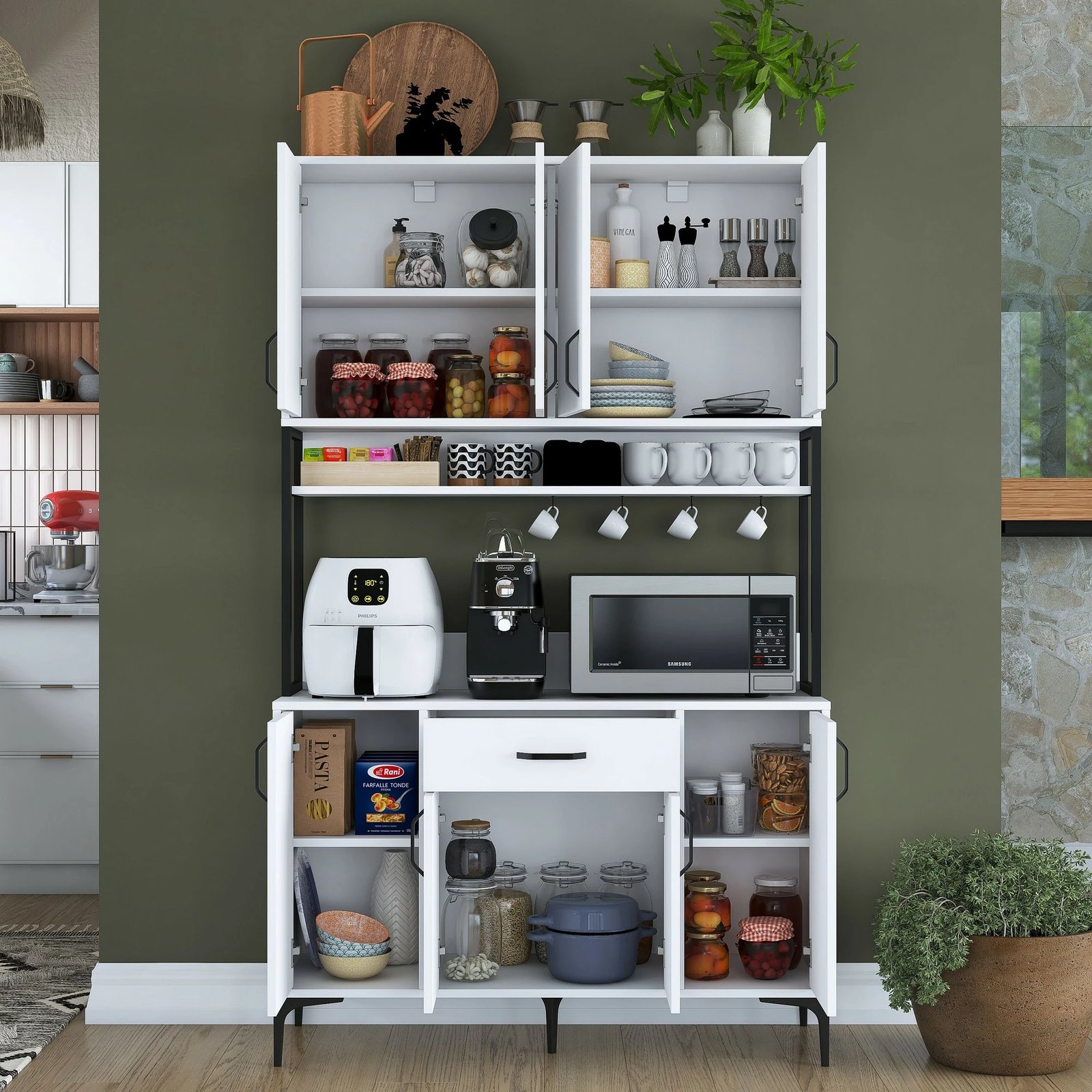 Dollap shumëpërdorimësh, ngjyrë e bardhë, JE127-2984