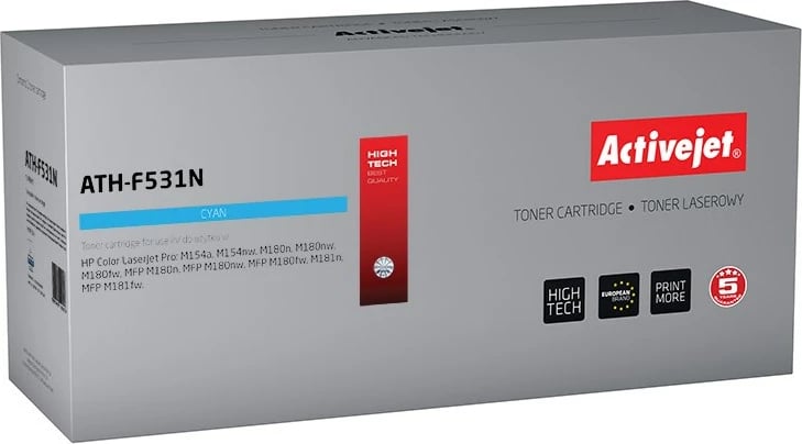 Toner zëvendësues Activejet ATH-F531N për printerët HP, 900 faqe, i kaltër