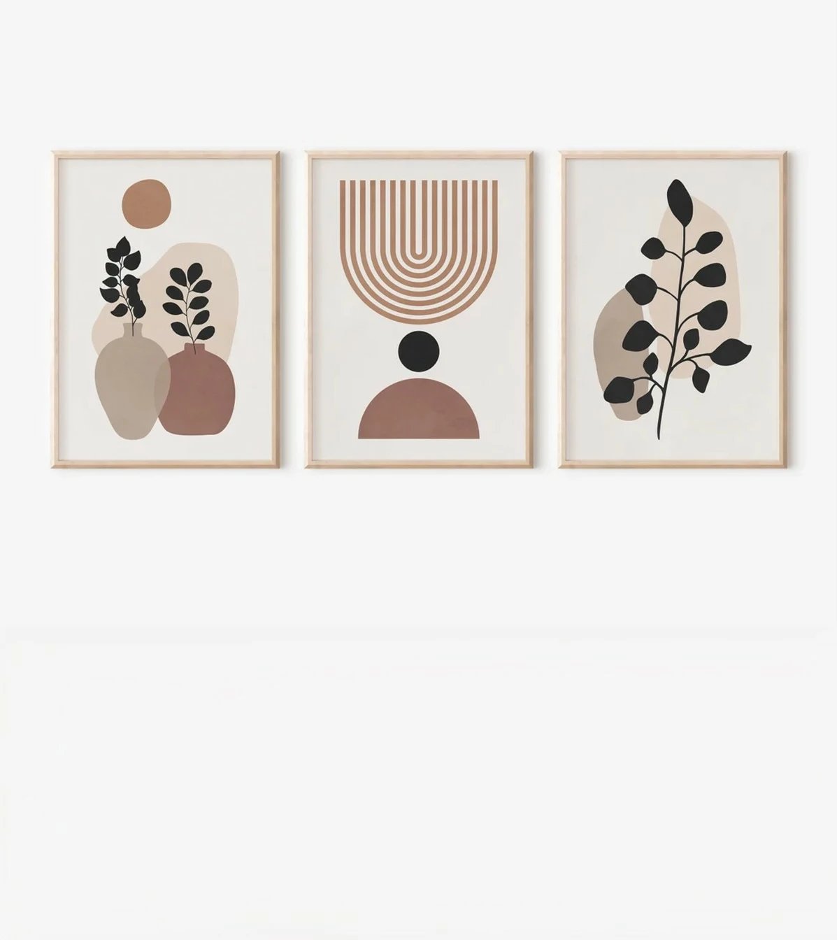 Pikturë dekorative me kornizë (3 copë), Wallity, 3Dartsohoset60