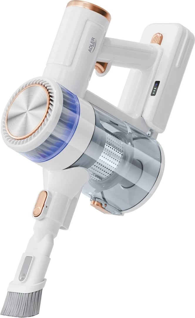 Fshesë me korrent pa kabllo Adler AD 7079, 0.4L, 2200 mAh, E bardhë