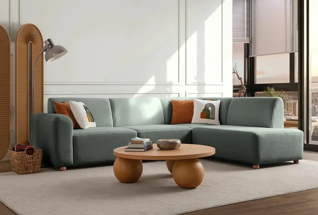 Këndare S-Loft, ngjyrë jeshile deti, Atelier del Sofa