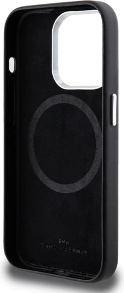 Mbështjellës BMW Signature Wrapped Metal MagSafe për iPhone 14 Pro, i zi