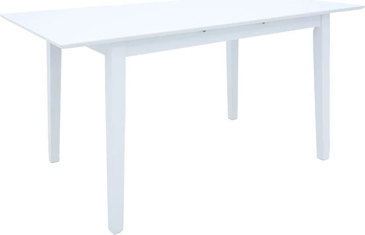 Set tavoline me karrige, zgjatshme, 5 pjesë, dru i bardhë, Mabor-York, 120-150x80x73.8cm
