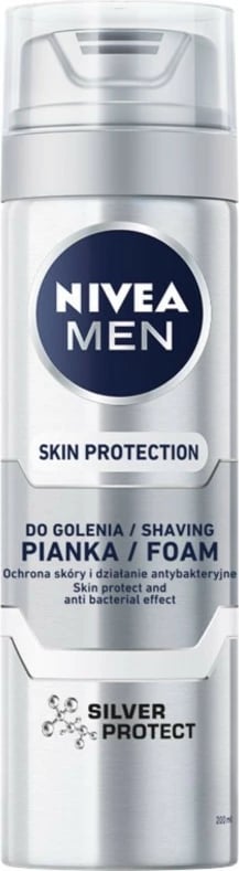 Shkumë për rrojë për meshkuj Nivea Silver Protect 200ml