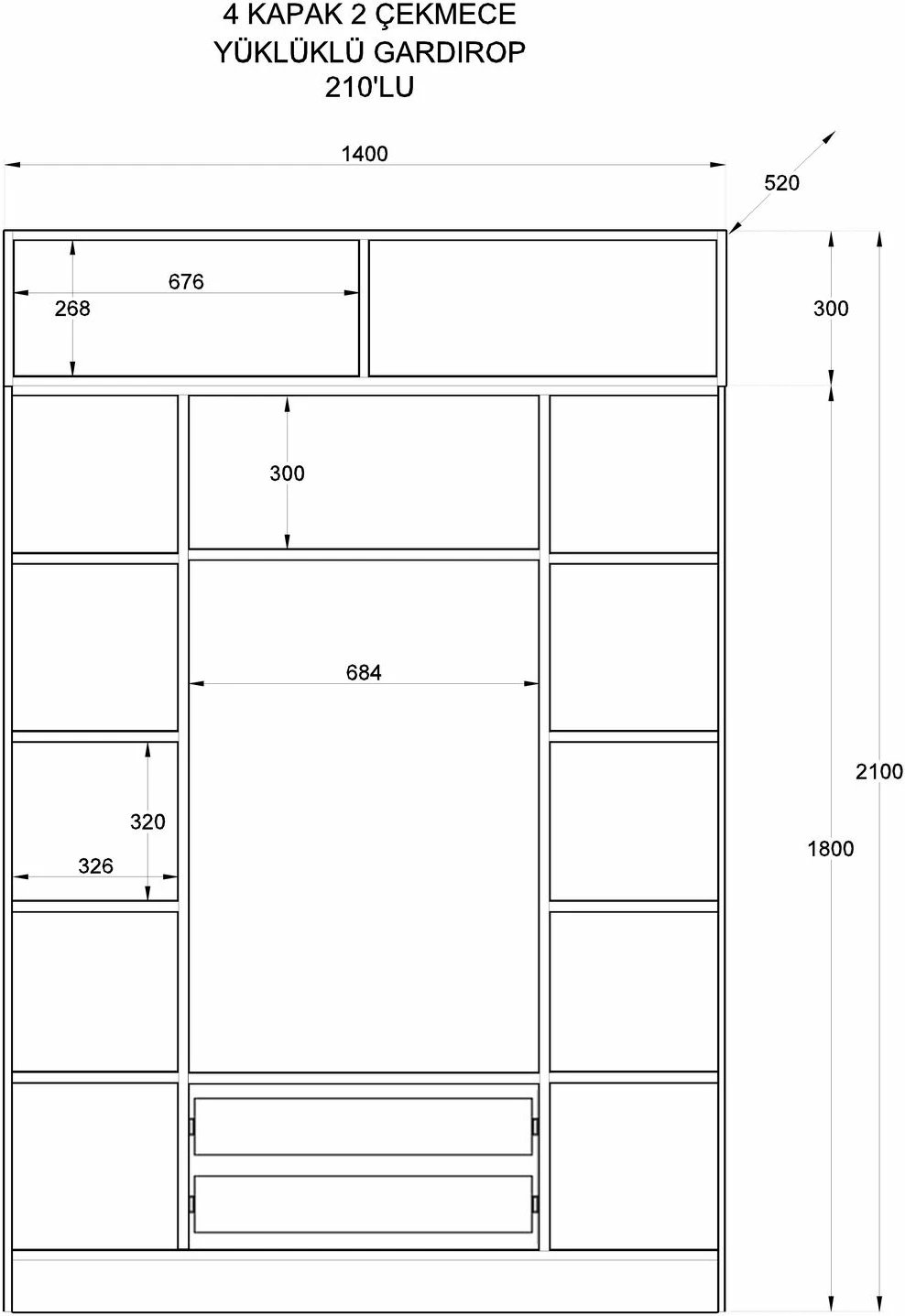 Dollap Skye Decor, ngjyrë e bardhë mat, Rb-185-11