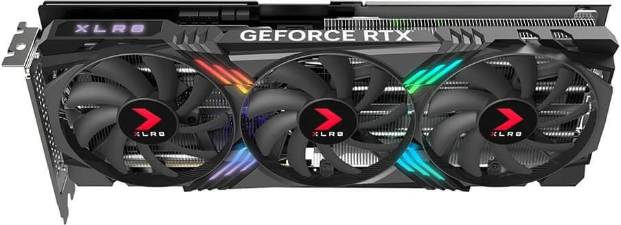 Kartelë grafike PNY GeForce RTX 4070 SUPER 12GB OC XLR8 ARGB TF, e zezë