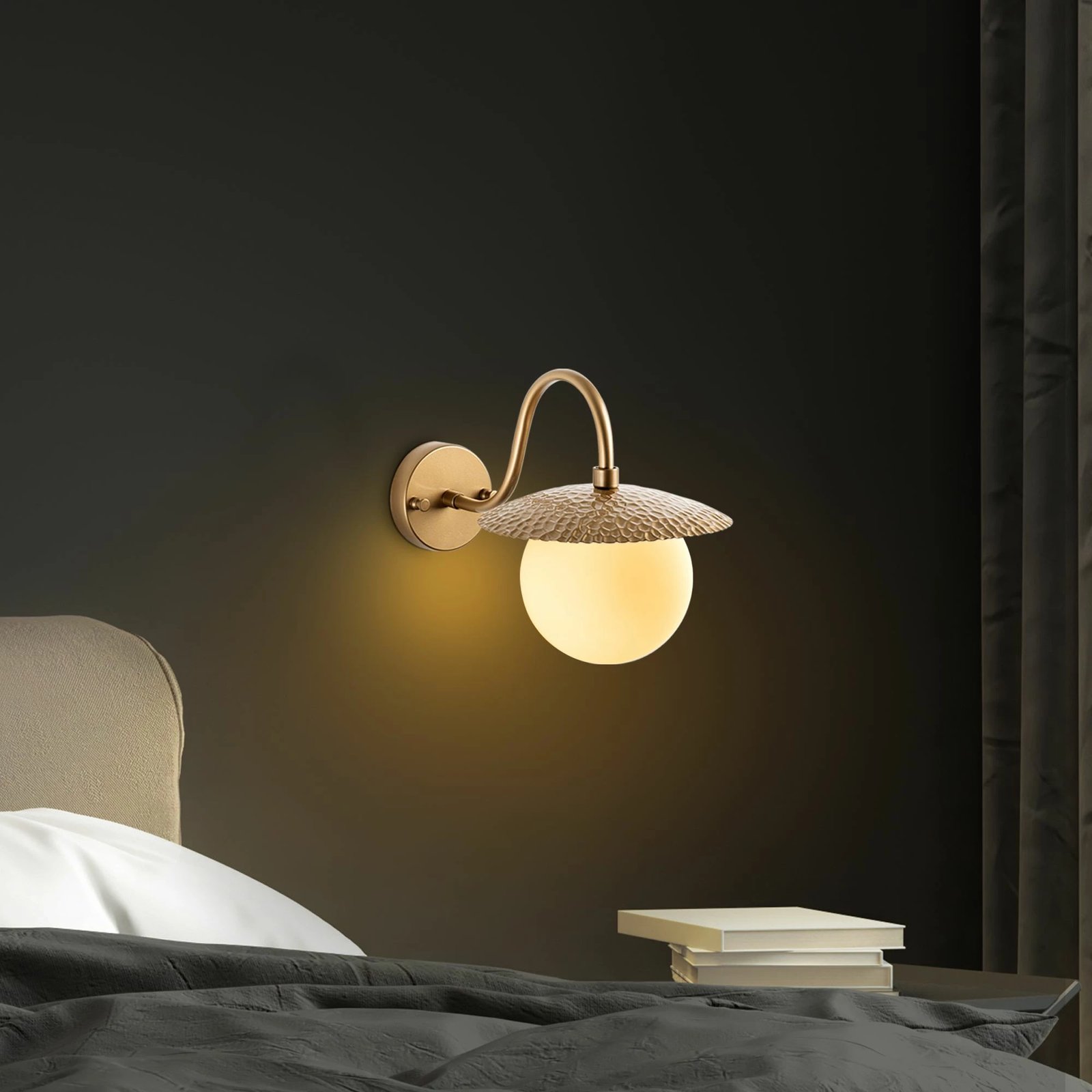 Llambë muri Opviq, Anemon - 15001, ngjyrë ari