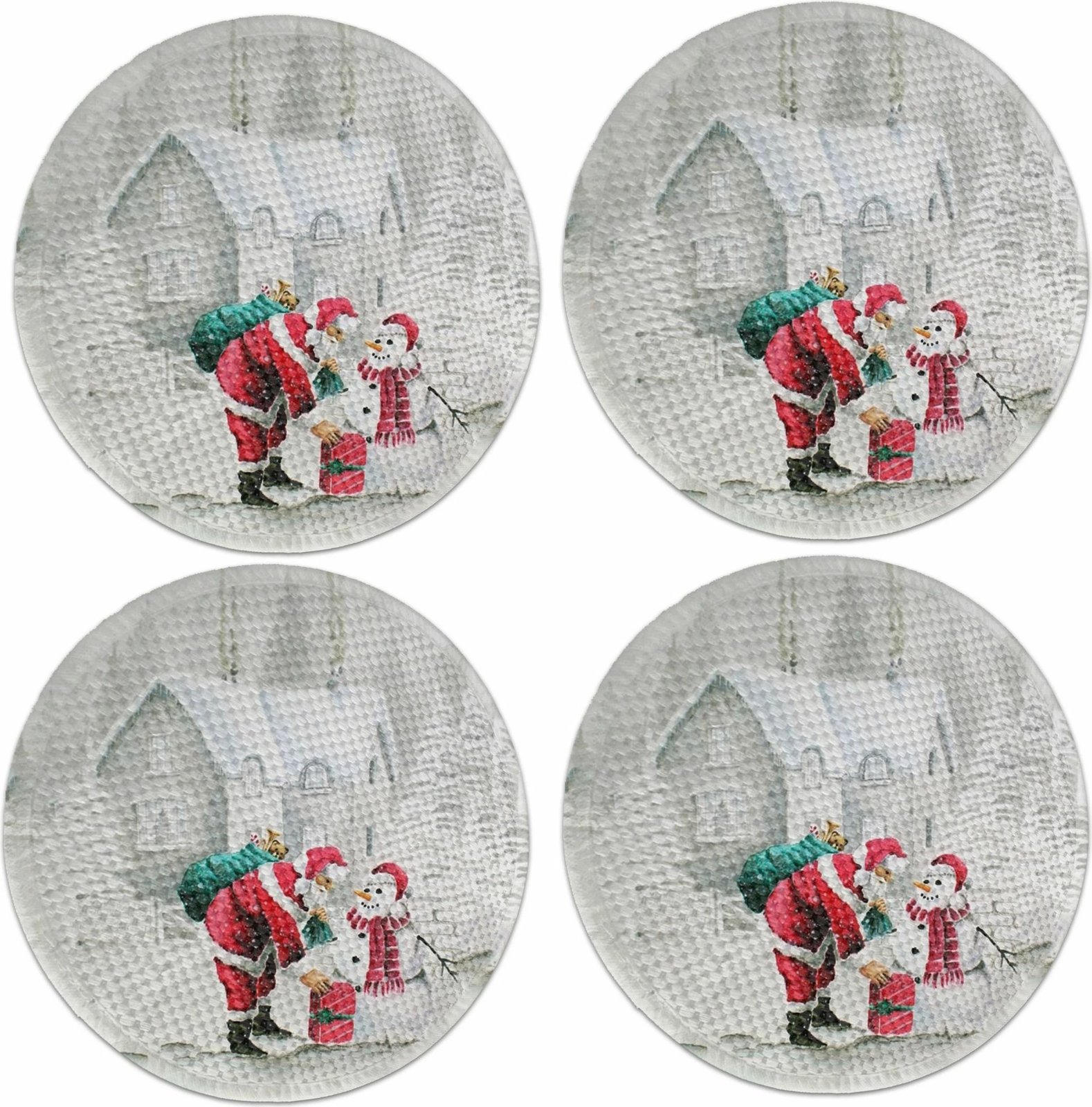 Set nënshtruesish tavoline Hermia Concept, shumëngjyrësh, 4 copë, 37cm