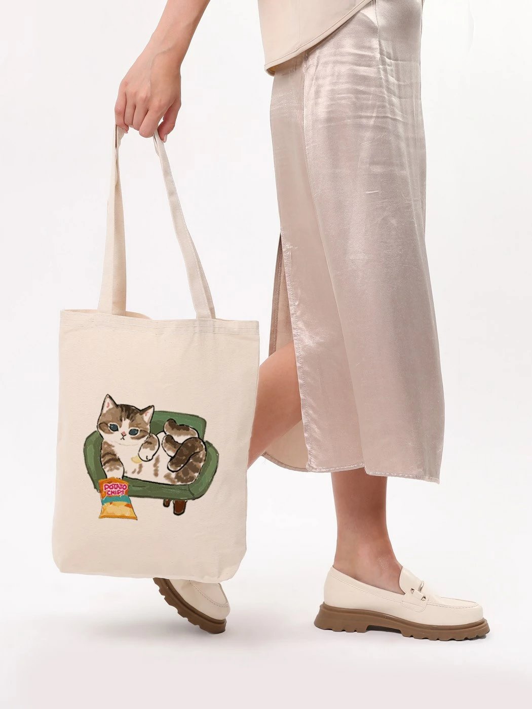 Torbë tote Zoozie Bags, 1616, krem