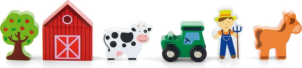 Figurina druri, Viga, Farm, set, multingjyrëshe