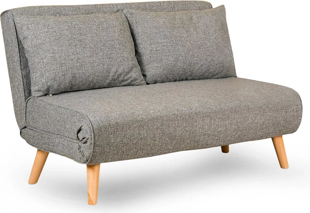Divan-krevat dy ulëshe, ngjyrë gri e çelët, Folde, Atelier del Sofa