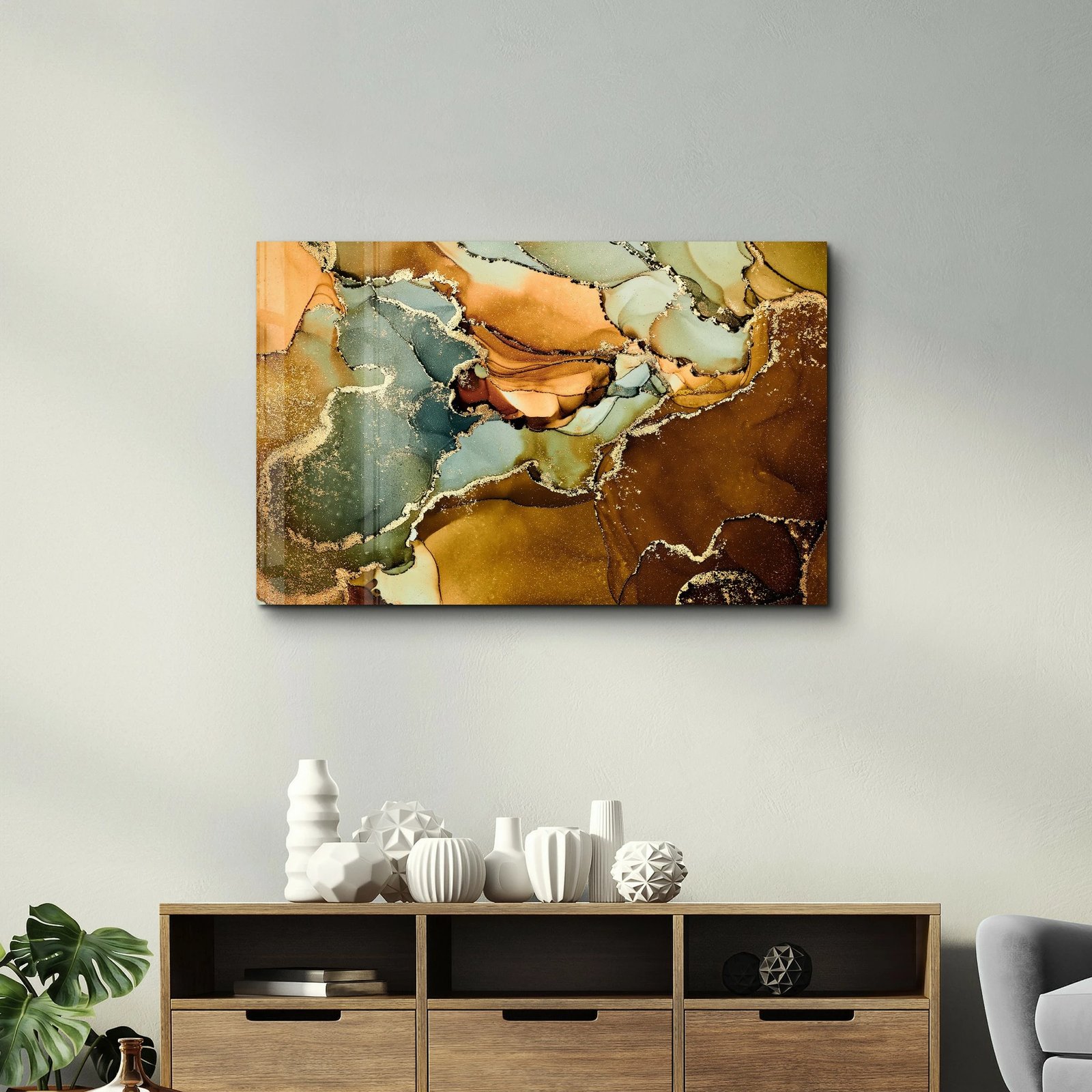 Pikturë dekorative prej xhami të temperuar, Wallity SPR-1350, 46x72cm