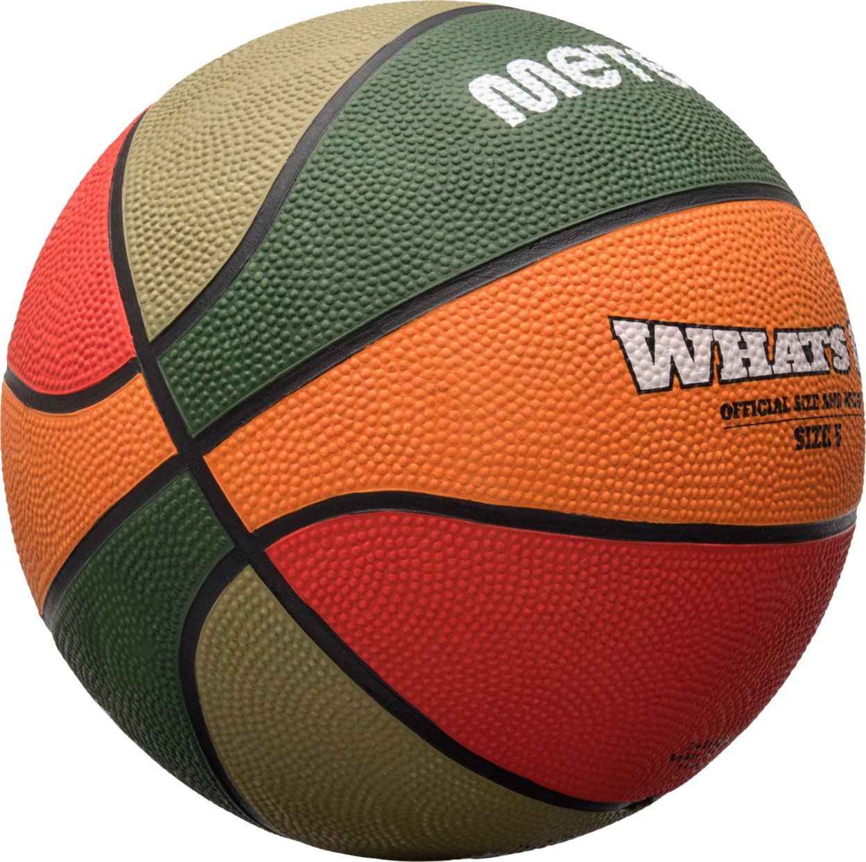 Top basketbolli Meteor, jeshil-portokalli