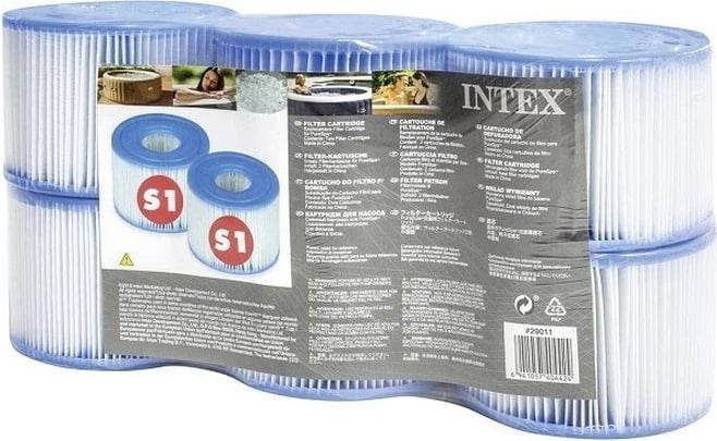 Set filtra për pompë spa Intex 29011, plastikë, 6 copë, bardhë