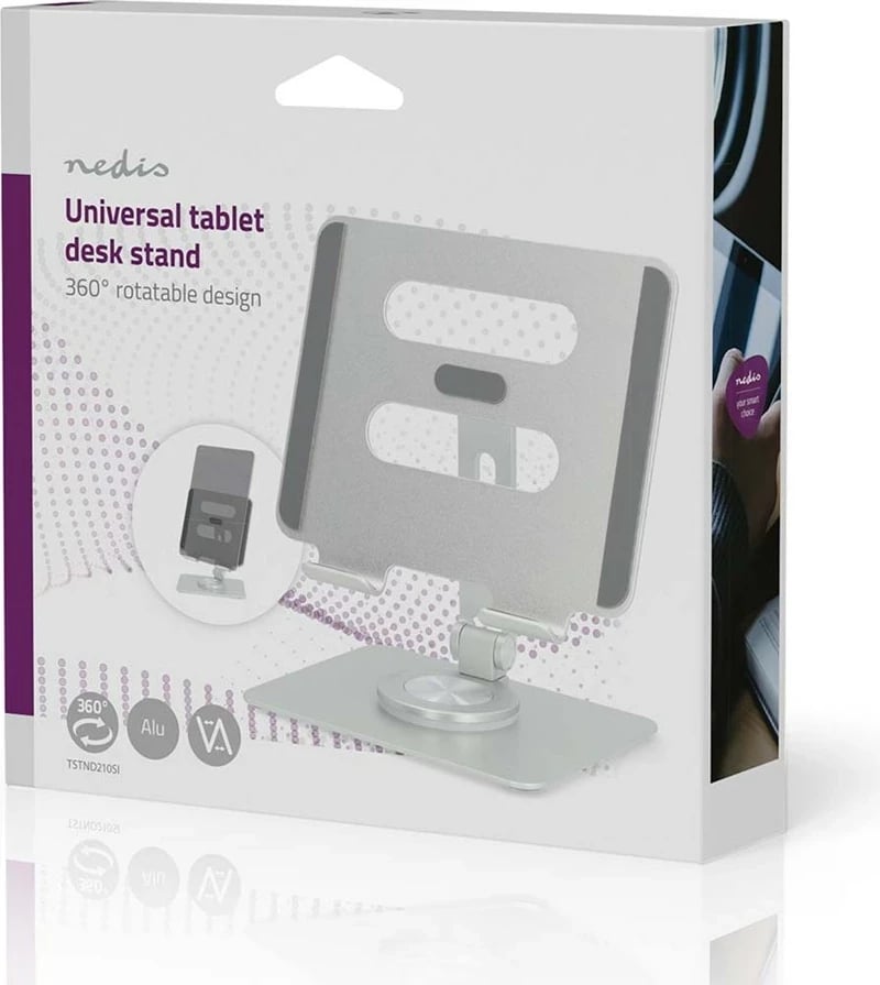 Mbajtëse tabletë, No name, universale, alumin, argjendtë