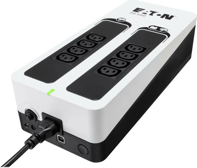 UPS, Eaton, 3S 550 IEC 3S550I, 550 VA, USB 3.0, offline, bardhë/zezë